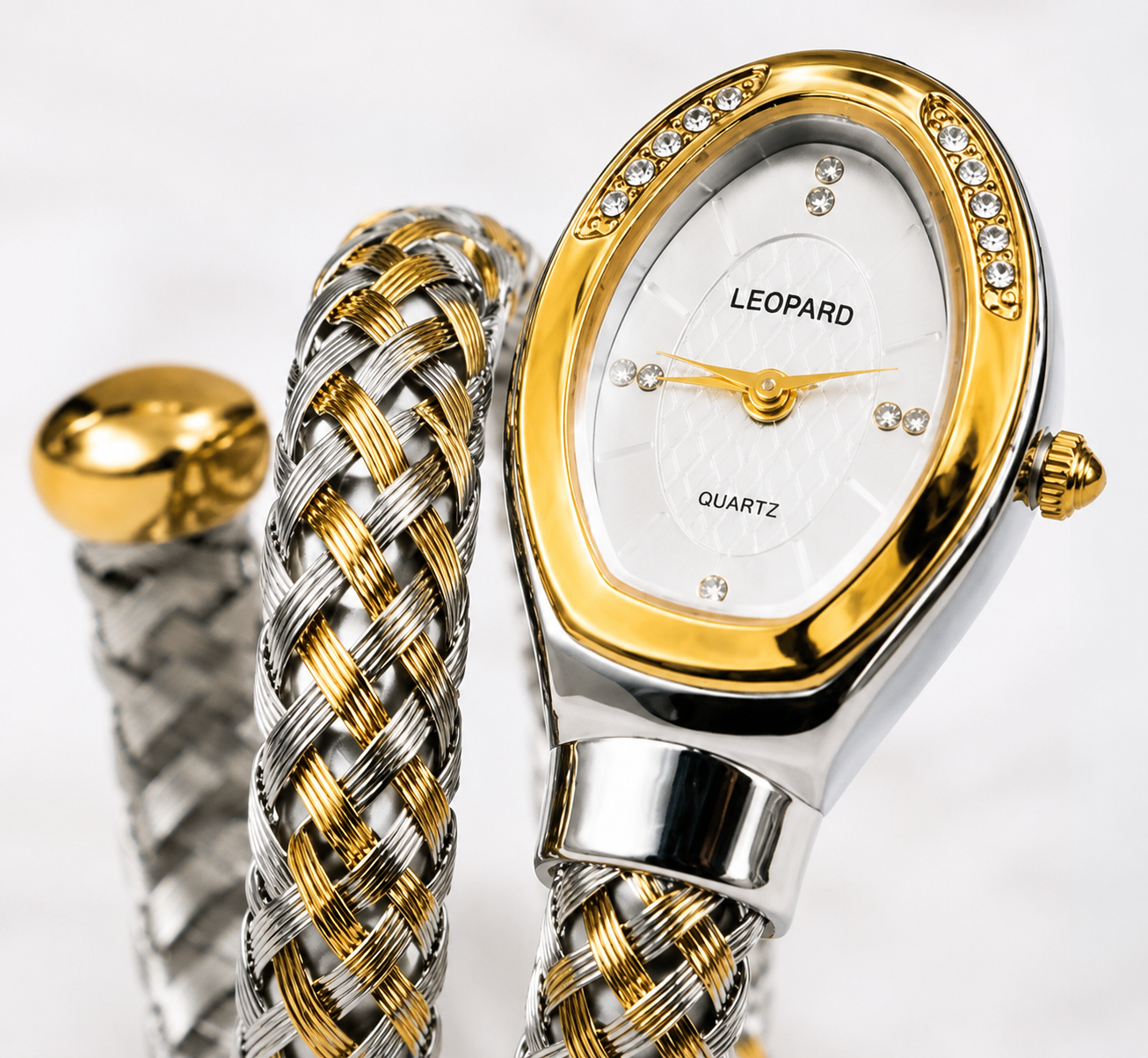 Leopard Ivory Weave Watch - Image 2