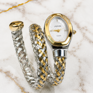 Leopard Ivory Weave Watch