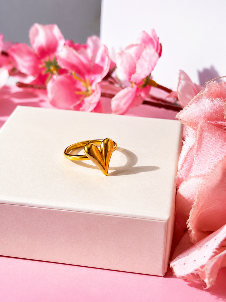 Gold Heart Ring