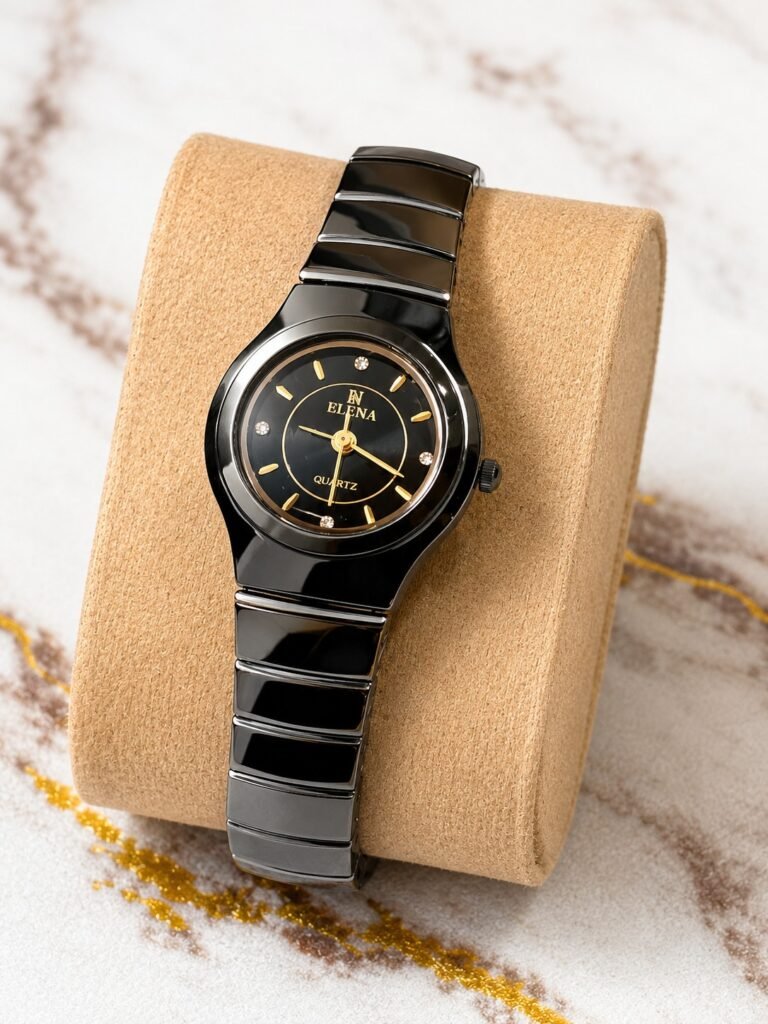 Elena Noir Elegance Woman's Watch
