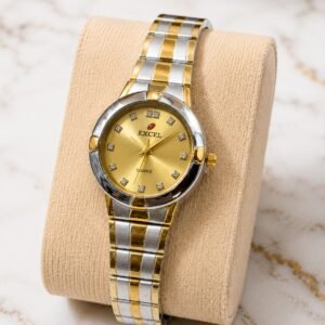 Excel Royal Gold Crystal Watch