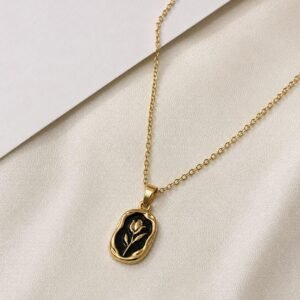 Black Rose Necklace