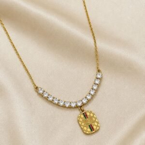 Crystal Luxe Charm Necklace