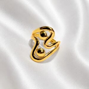 Golden Twist Ring