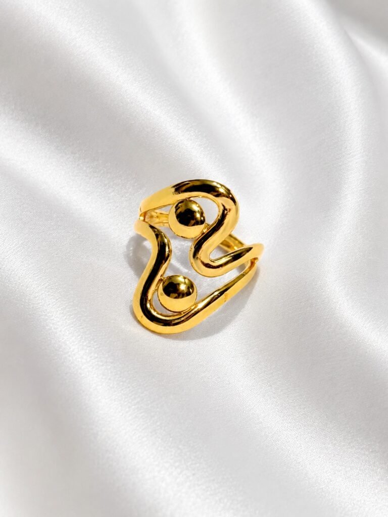 Golden Twist Ring
