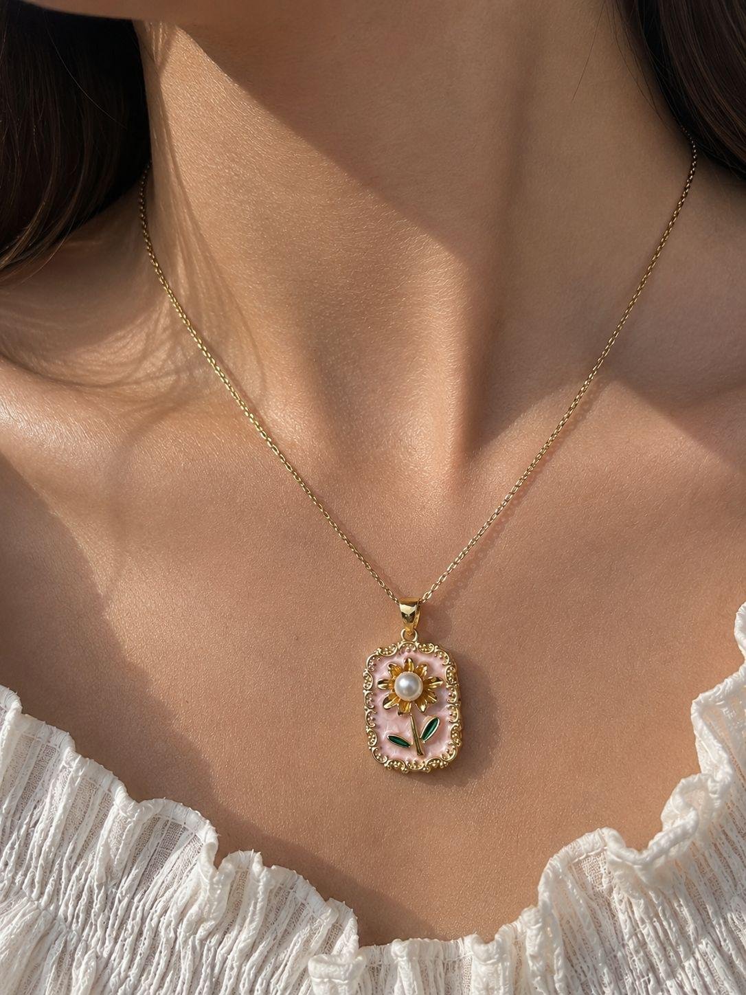 Pink Bloom Necklace - Image 2