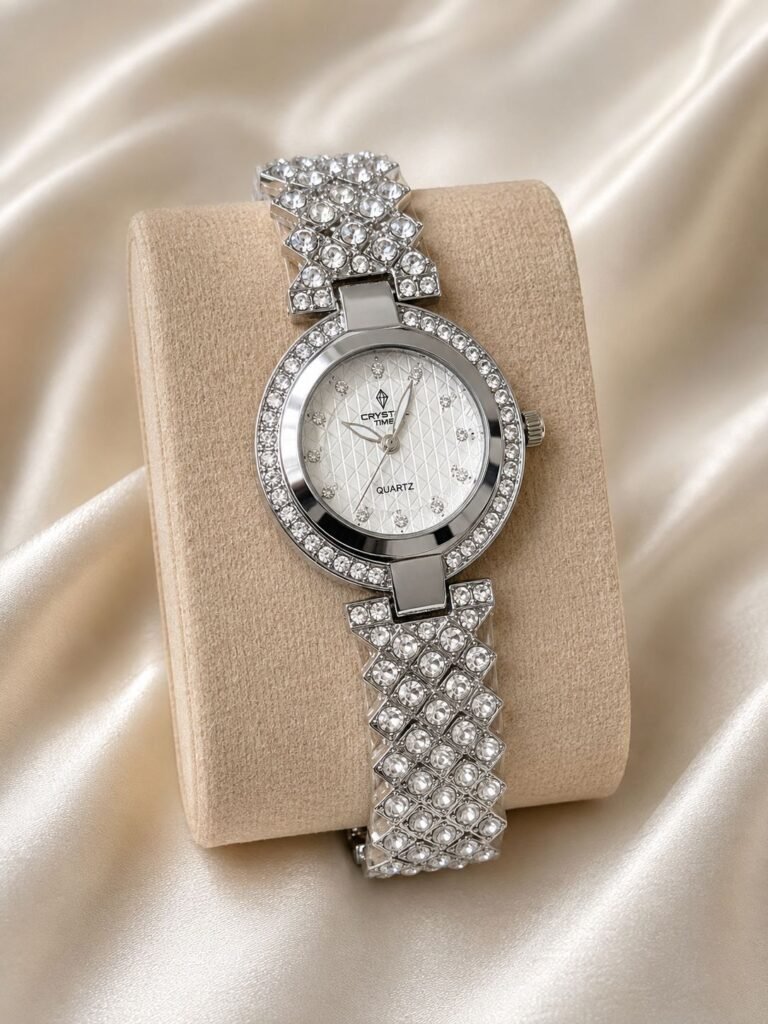 Silver Crystal Elegance Quartz Watch
